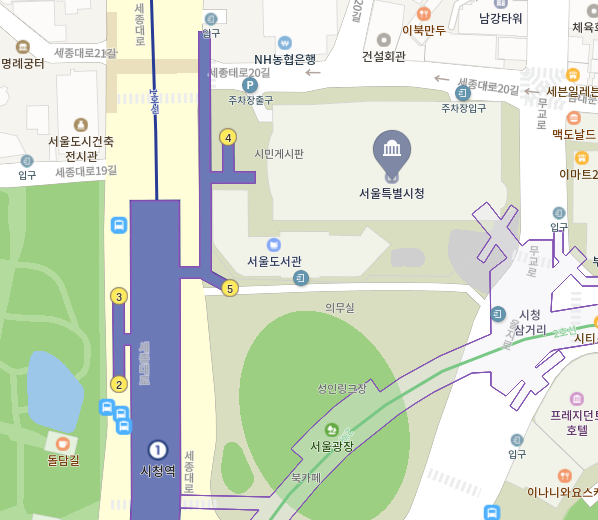 서울지부 지도